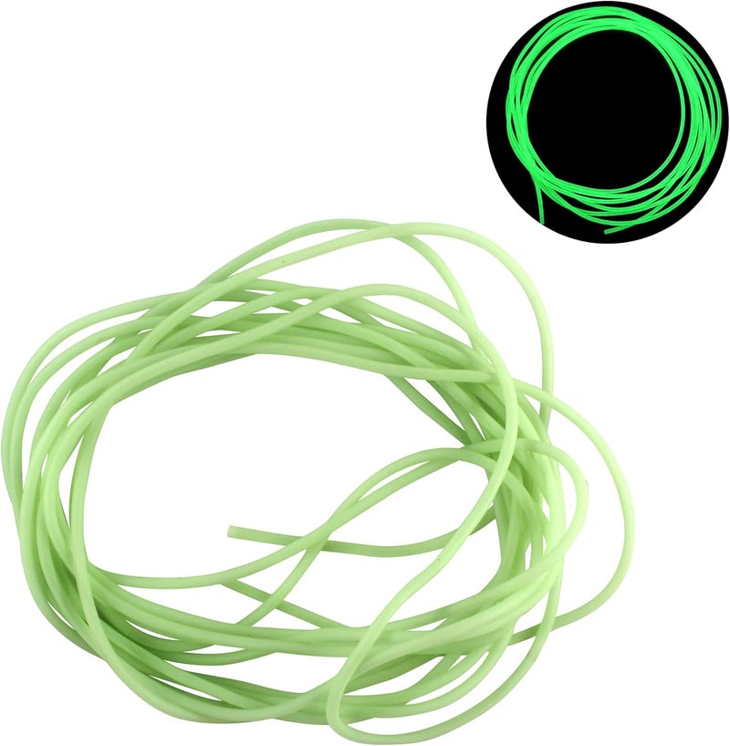 Shaddock Fishing 16.4ft Fishing Glow Tube, Green Luminous Deep Sea Soft Plastic Tube Gear for Night Fishing Deep Drop Rig - Image 1